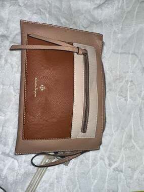 Nanette Lepore Colorblock Pebble Faux Leather Crossbody Bag